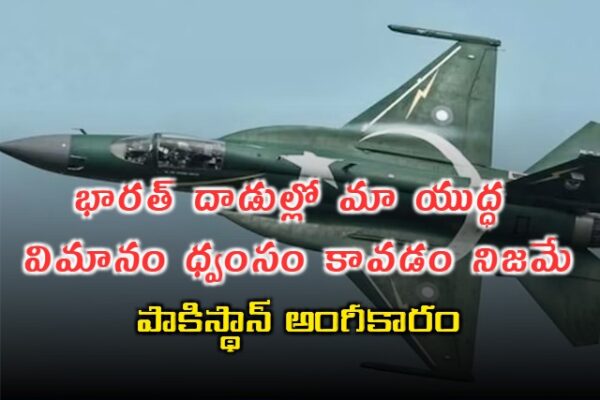 Pakistan Air Force : నష్టం స్వల్ప నష్టమేనని పాక్ ఆర్మీ వెల్లడి