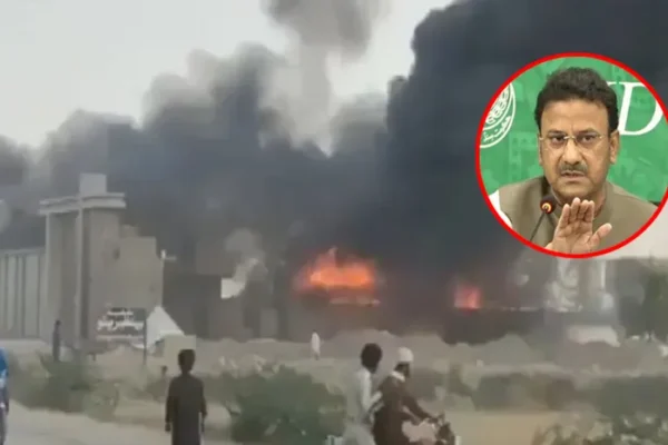 Zia ul Hassan Lanjar : పాక్ లో మంత్రి ఇంటికి నిప్పు