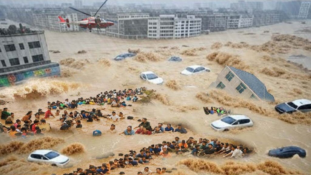 China Floods : చైనాలో భారీ వర్షాలు..34 మంది మృతి
