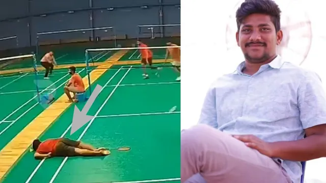 Hyderabad : షటిల్ ఆడుతూ గుండెపోటుతో కుప్పకూలిన యువకుడు