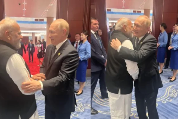 Narendra Modi : ఎస్‌సీఓ సదస్సులో కలుసుకున్న మోదీ, పుతిన్