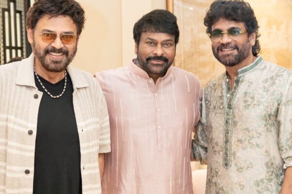 movie news Deepavali Party : చిరు ఇంట్లో నాగ్, వెంక‌టేశ్.. దీపావ‌ళి పార్టీ