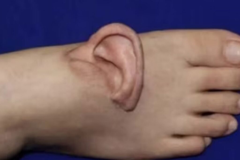 latest telugu news China : చైనాలో మరోసారి వైద్య అద్భుతం …పాదంపై చెవి