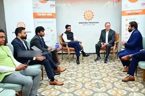 latest telugu news Nara Lokesh : అమెరికా పర్యటనలో టెక్ దిగ్గజాలతో మంత్రి లోకేశ్ సమావేశం