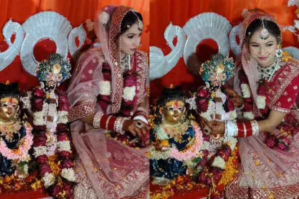 latest telugu news Pinky Sharma : కృష్ణుడి విగ్రహాన్నే పెళ్లాడిన యువతి..