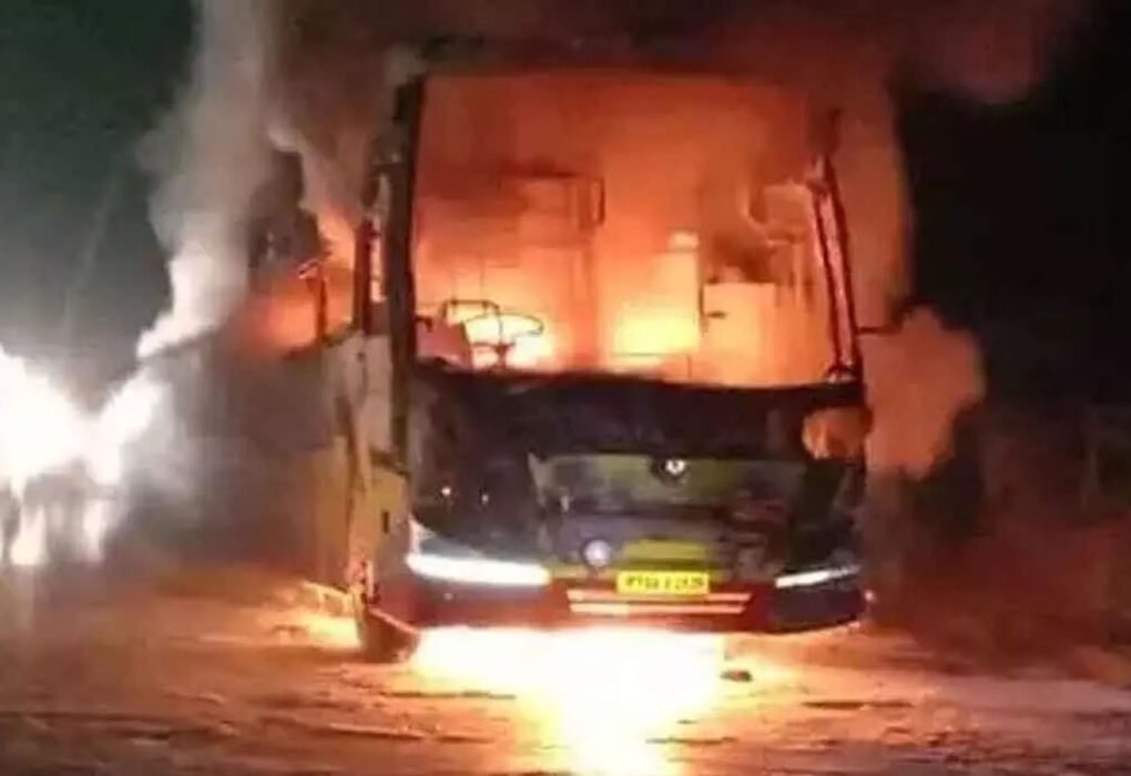 NTR District Bus Fire
