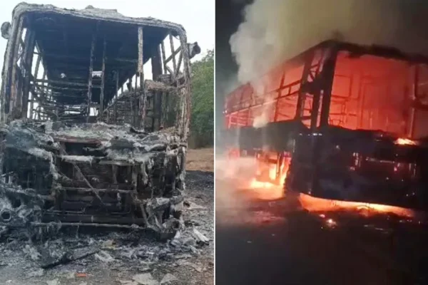 AP Bus Fire
